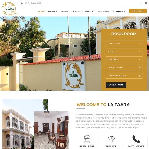 Heritage hotel at Auroville - http://www.lataara.com