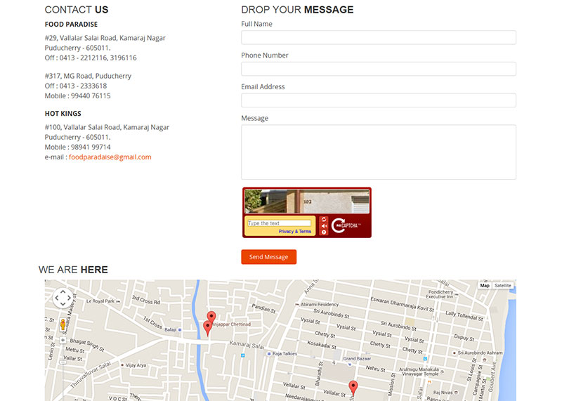 Multicuisine Restaurant, India - http://www.foodparadaise.com