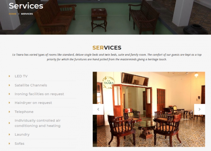 Heritage hotel at Auroville - http://www.lataara.com