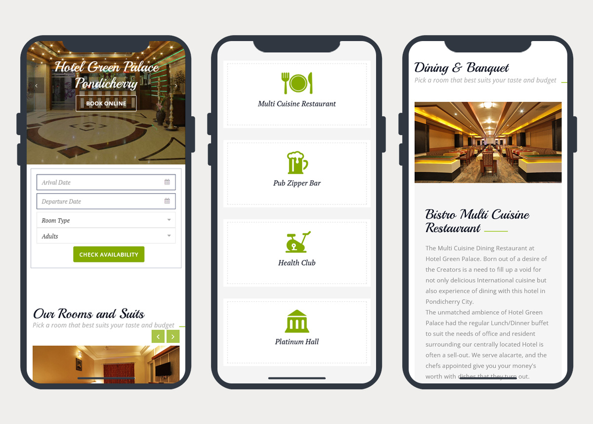 2 Star hotel in Pondicherry  - http://www.hotelgreenpalace.in