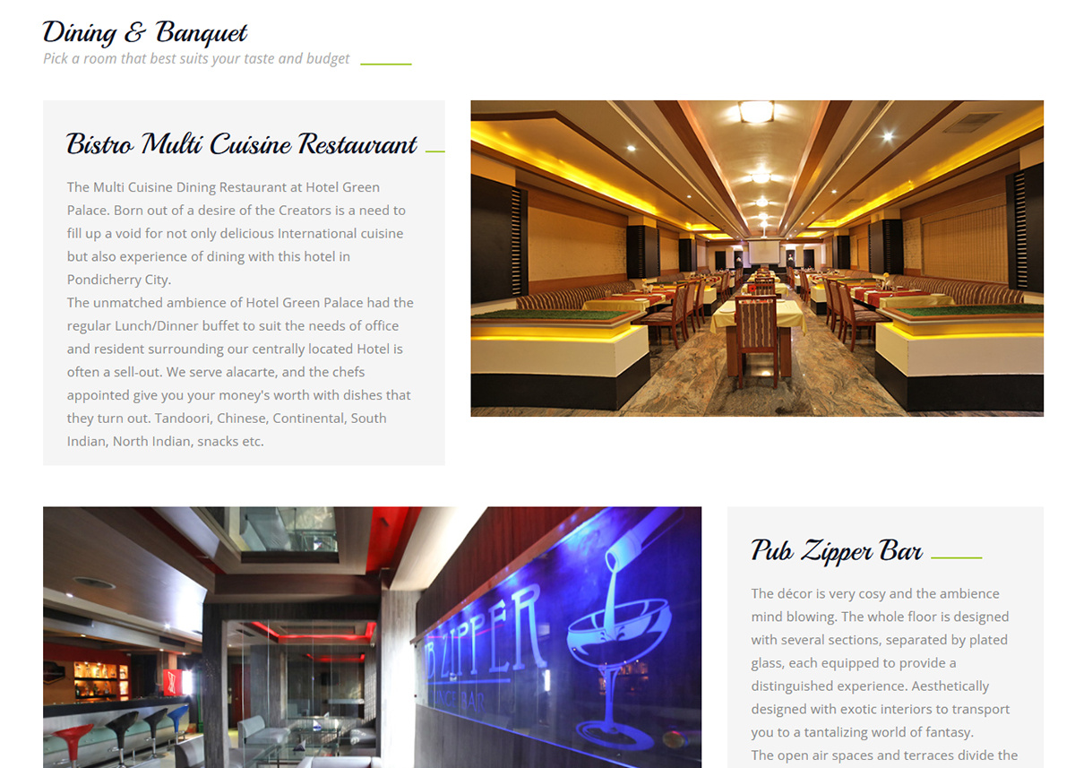 2 Star hotel in Pondicherry  - http://www.hotelgreenpalace.in