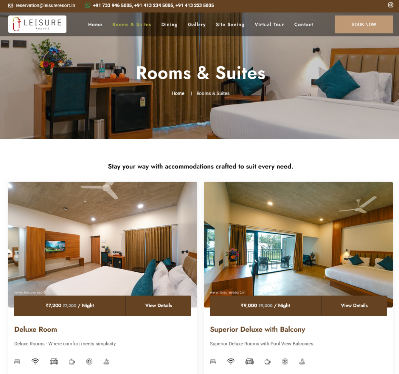 Leisure Resort - Pondicherry - https://leisureresort.in/