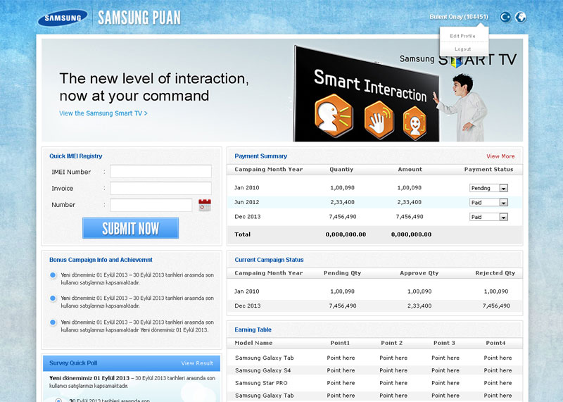 Samsung Puan - Turkey - https://www.samsungpuan.com/